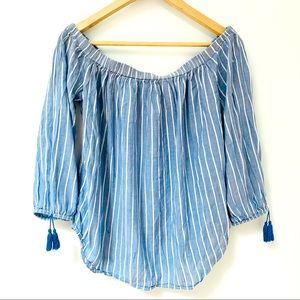 Old Navy Cotton Off The Shoulder Blouse Top
